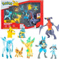 Pokemon Characters Set 8 Pack Pokemon Garchomp Pikachu Eevee Lucario Riolu Munchlax