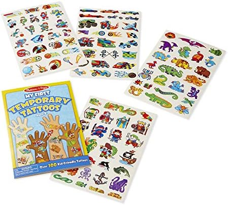 Melissa & Doug Melissa Doug My First Temporary Tattoos Adventure Creatures Sports and