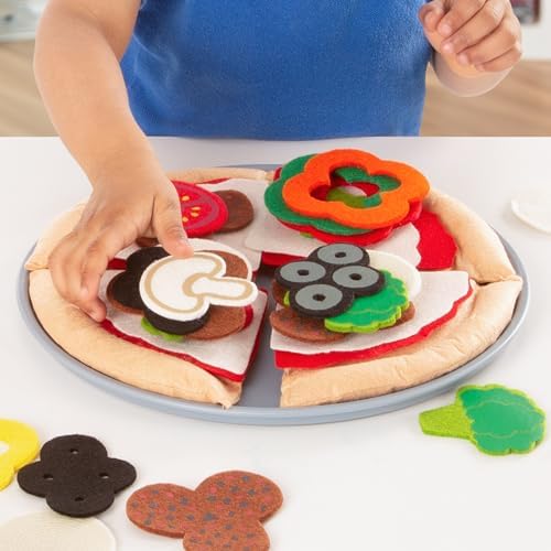 Melissa & Doug Melissa Doug Felt Food Mix 'n Match Pizza Play Food Set 40 pcs
