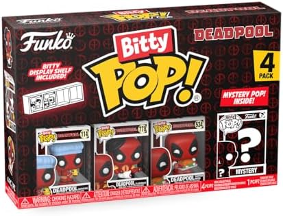 Funko Bitty POP Deadpool - Bathtime 4-Pack and A Surprise Mystery Mini Figure - 0.9 Inch