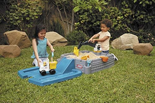 Little Tikes Dirt Diggers Excavator Sandbox for Including lid and Play Sand Multicolor