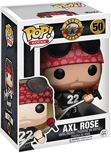 Funko Guns N' Roses - Axl Rose Funko Pop Rocks Vinyl Figure Bundled with Compatible Pop