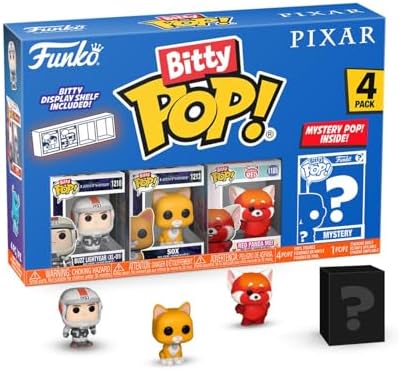 Funko Pop Bitty Pixar Mini 4-Pack - Buzz Lightyear - XL-01 Sox Red Panda Mei Mystery