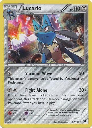 Pokemon - Lucario 63124 - XY Fates Collide - Holo