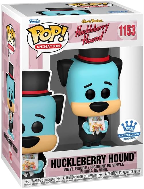 Funko Pop Animation Hanna-Barbera Around The World Book and Huckleberry Hound Figure