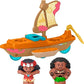 Fisher-Price Little People Toddler Toy Disney Princess Moana Maui's Canoe Sail Boat with