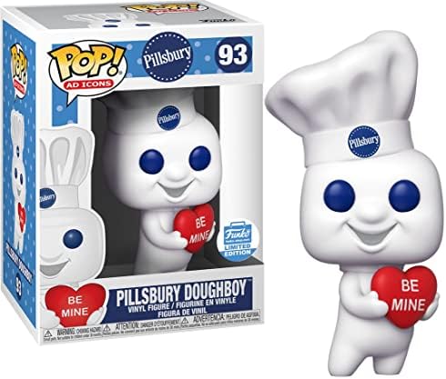 Funko POP Ad Icons Pillsbury Doughboy with Heart 93 Bundled with Free PET Compatible .5mm