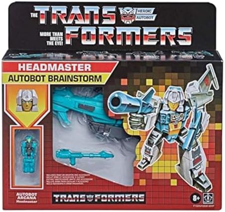 Transformers 2021 Modern Figure in Retro Packaging Autobot Headmaster Brainstorm with