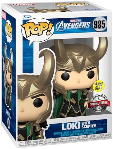 Funko Loki with Scepter Glow in The Dark