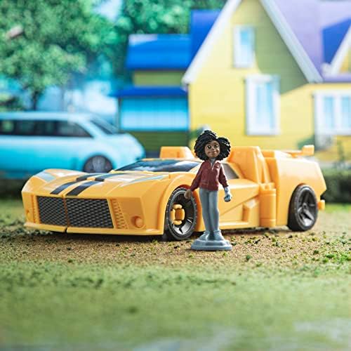 Transformers EarthSpark Spin Changer Bumblebee 8-Inch Action Figure with Mo Malto 2-Inch