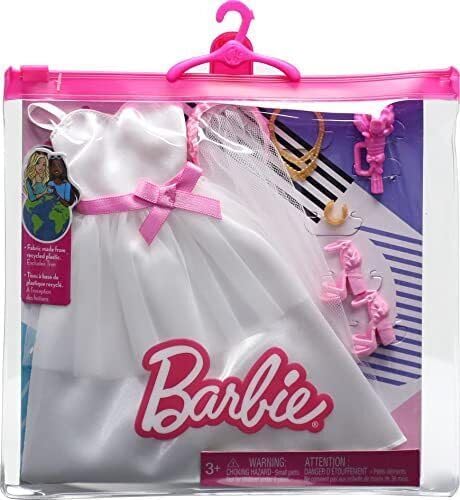 Barbie and Ken Bride and Groom Set of 2 Fashion Packs with Wedding Dress and Tuxedo Doll