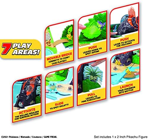 Pokemon POKAMON Carry CASE Volcano PLAYSET