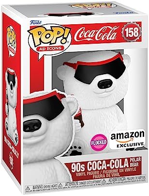 Funko Pop Ad Icons 90's Coca-Cola Polar Bear Flocked