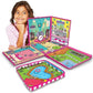 Barbie ZipBin 40 Doll Dream House Toy Box Playmat