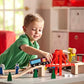 Melissa & Doug Melissa Doug Wooden Railway Set 130 Pieces - Wooden Train Set for Toddlers