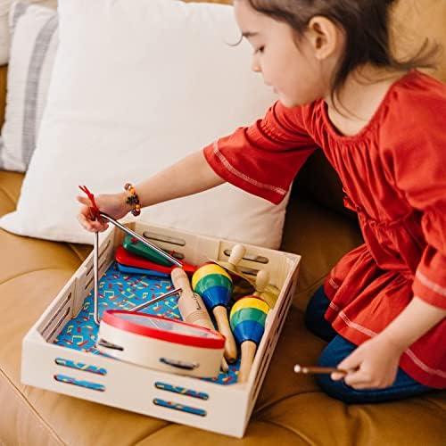 Melissa & Doug Melissa Doug Band-in-a-Box Clap Clang Tap - 10-Piece Musical Instrument