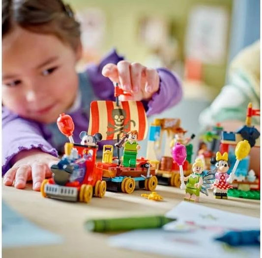 LEGO Disney 100 Celebration Train Building Toy 43212 Imaginative Play Fun for Preschool