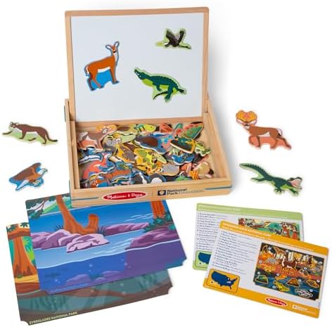 Melissa & Doug Melissa Doug National Parks Wooden Picture Matching Magnetic Game - FSC
