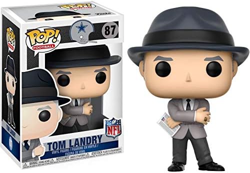 Funko POP Football Sports Legends - Tom Landry Cowboys Coach Funko Vinyl Figure Bundled