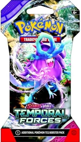 Pokemon TCG Scarlet and Violet Temporal Forces Sleeved Booster Pack 8 Packs