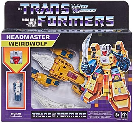 Transformers 2021 Modern Figure in Retro Packaging Decepticon Headmaster Weirdwolf with