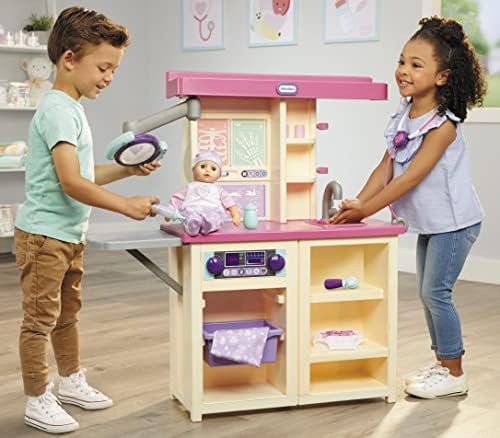 Little Tikes My First Baby Care Center for Doctor Nurse Parent Role Play with 15 for Boys