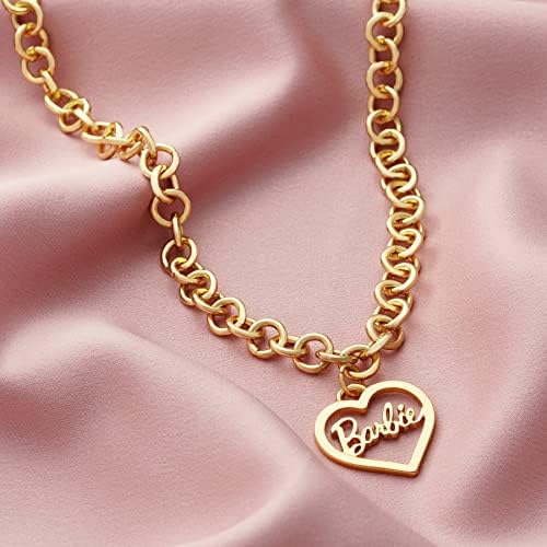 Barbie Round Link Heart Necklace