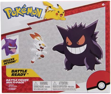 Pokemon Battle Figure 2 Pack Machamp Riolu - 4.5-inch Machamp Figure 2-inch Riolu Figure