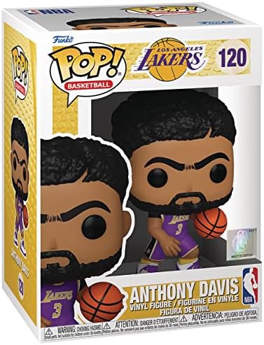 Funko NBA Lakers - Anthony Davis Purple Jersey Pop Vinyl Figure Bundled with Compatible