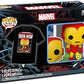 Funko Tee Marvel - Holiday Iron Man - Glow in The Dark - S - Marvel Comics - T-Shirt - Clothes with Collectable Vinyl Figure