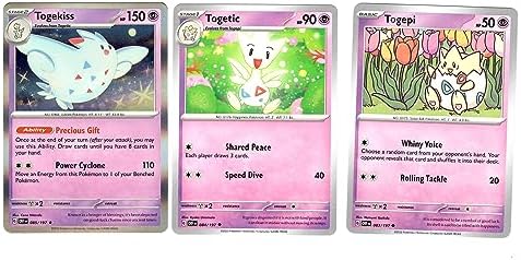 Pokemon Togekiss 085197 Holo - Obsidian Flames - Pokemon Evolution 3 Card Lot