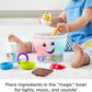 Fisher-Price Baby Learning Toy Laugh Learn Magic Color Mixing Bowl with Pretend Food