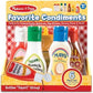 Melissa & Doug Melissa Doug 5-Piece Favorite Condiments Play Food Set Play Ketchup and