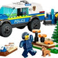 LEGO City Mobile Police Dog Training 60369 SUV Toy Car with Trailer Obstacle Course and Puppy Figures Animal Playset