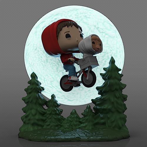 Funko Pop Moment E.T. The Extra-Terrestrial - Elliot and E.T. Flying Glow in The Dark