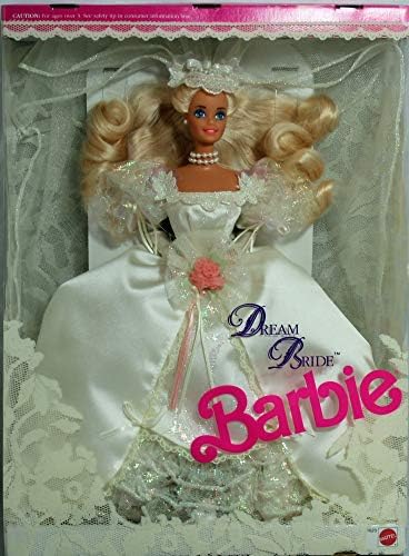 Mattel Barbie - Dream Bride Barbie Doll - Wedding Romance in Satin Lace - 1991 Mattel