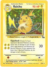 Pokemon Raichu Holofoil - Fossil - 14 Toy