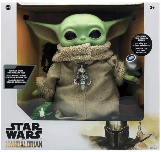 Star Wars The Child Baby Yoda The Mandalorian with 4 Accessories 12" Tall.