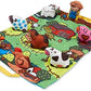 Melissa & Doug Melissa Doug Take-Along Farm Baby and Toddler Play Mat 19.25 x 14.5 inches