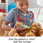 Fisher-Price Preschool Pretend Play Medical Kit 7-Piece Doctor Bag for Ages Years