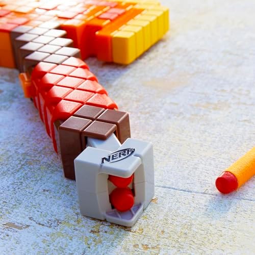 Nerf Minecraft Firebrand Dart Blasting Axe 6 Nerf Elite Foam Darts Design Inspired by