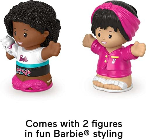 Fisher-Price Little People Toddler Barbie Sleepover Figure Set with 2 Characters for