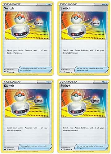 Pokemon Card - Switch - Sword and Shield Base - x4 Card Lot Playset - 183202 Uncommon