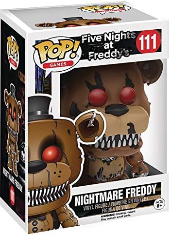 Funko POP Five Nights at Freddy - Nightmare Freddy Funko Pop Vinyl Figure Bundled with