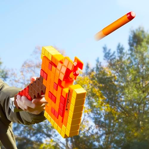 Nerf Minecraft Firebrand Dart Blasting Axe 6 Nerf Elite Foam Darts Design Inspired by