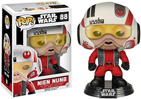 Funko Star Wars 6592 Pop Bobble E7 TFA Nien Nunb Figure with Helmet