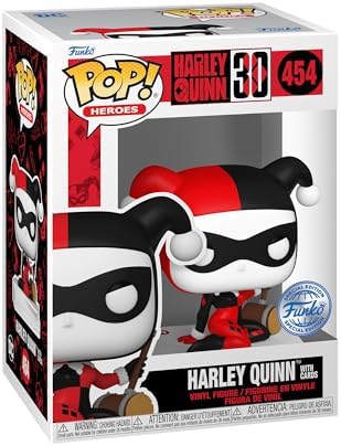 Funko POP Heroes Harley Quinn 30th Anniversary Harley Quinn with Cards Vinyl Figure