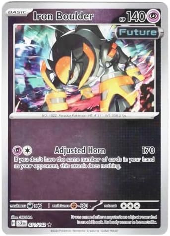 Pokemon - Iron Boulder 071142 - Stellar Crown Reverse Foil - Single Card