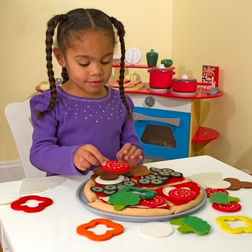 Melissa & Doug Melissa Doug Felt Food Mix 'n Match Pizza Play Food Set 40 pcs