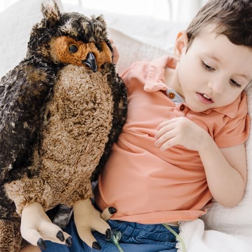 Melissa & Doug Melissa Doug Giant Owl - Lifelike Stuffed Animal 17 inches tall Brown